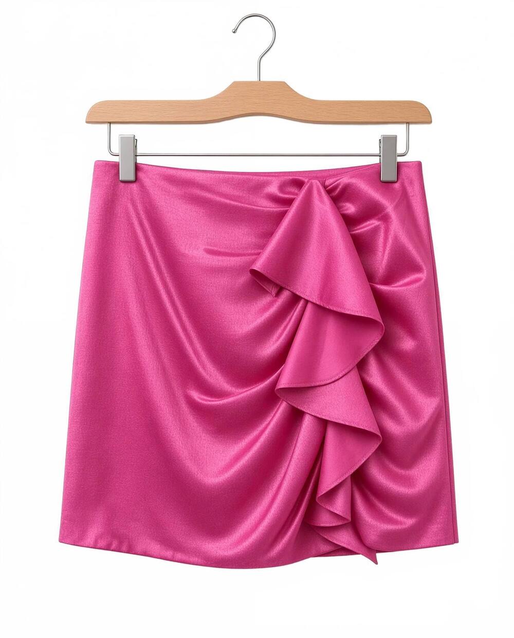 NEW GLAM women's ruffled skort in hot pink